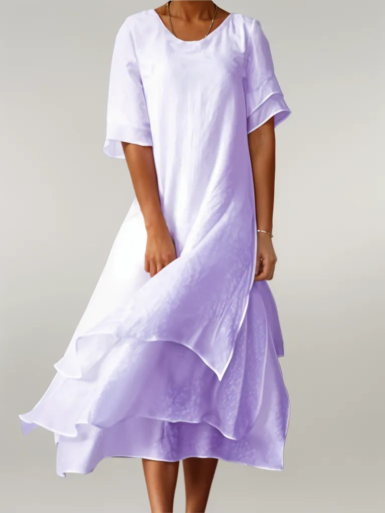 Eloise | Stylish Layered Midi Dress