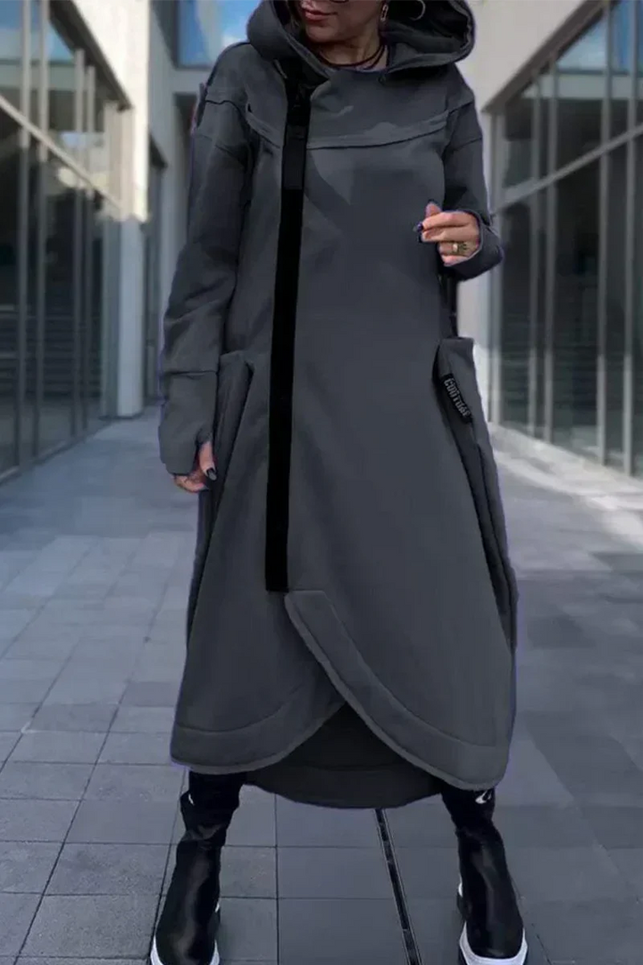 SERENYTHEA – LONG ZIP-UP HOODIE