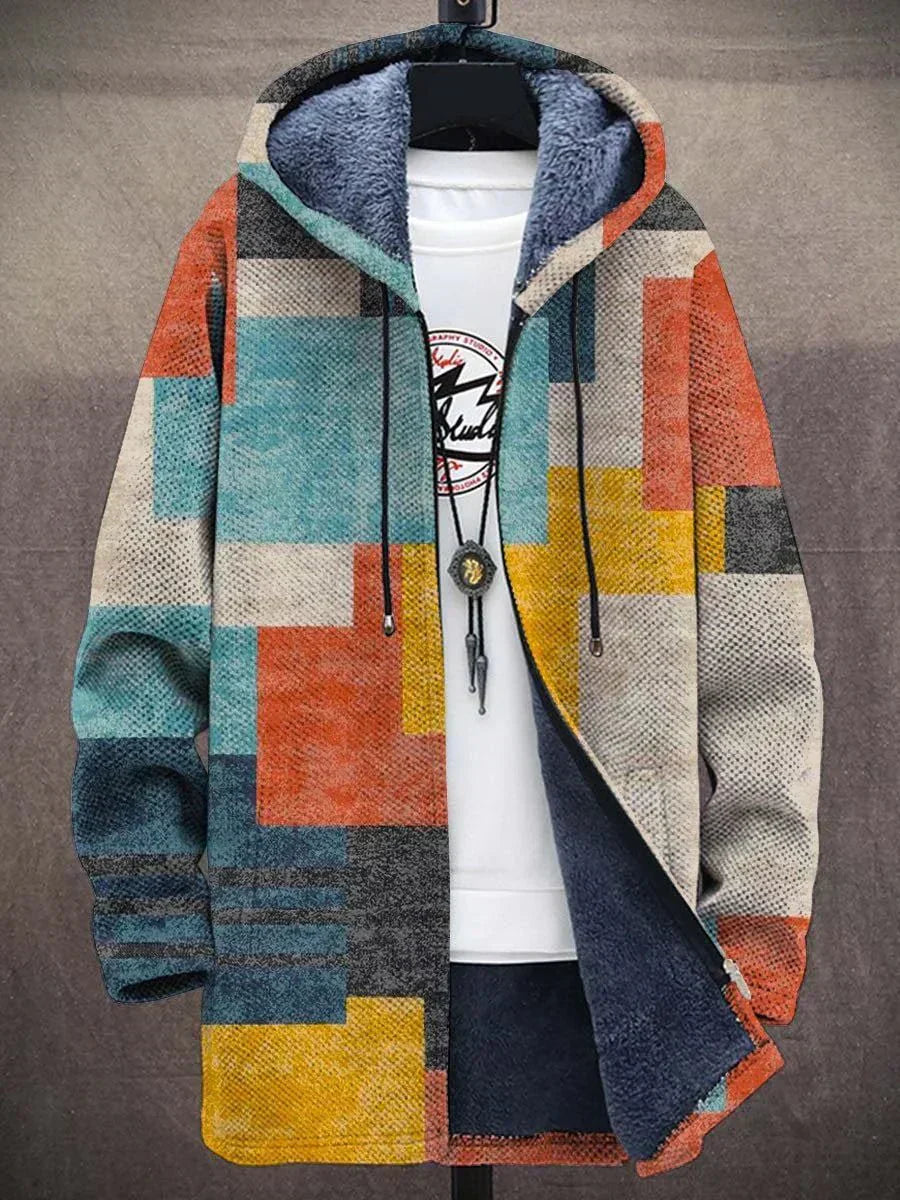 Victoria - Colourblock Knit Sweater Jacket