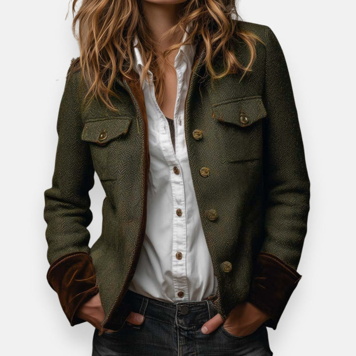 Elegant Jacket Stylish with Velvet Details