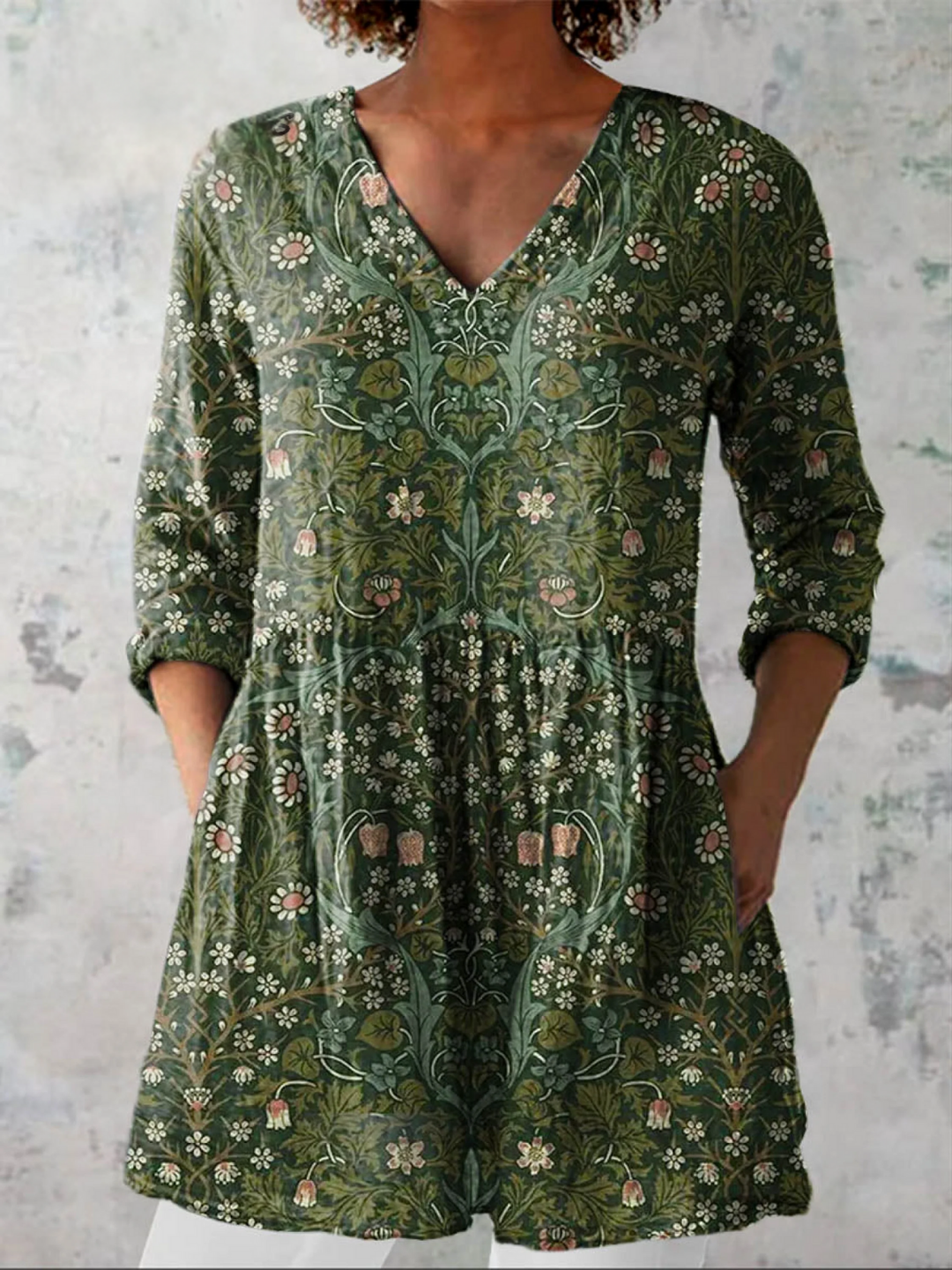 Addison - Long V-Neck Shirt