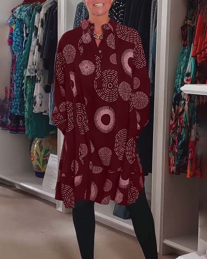 Sheryl | Geometric Wrap Dress