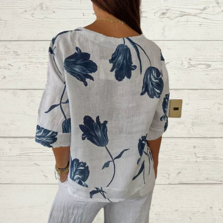 ZARIYA – PRINTED SPRING TUNIC FOR WOMEN