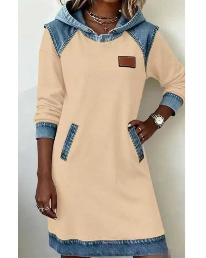 Lara | Denim Dress with Hood