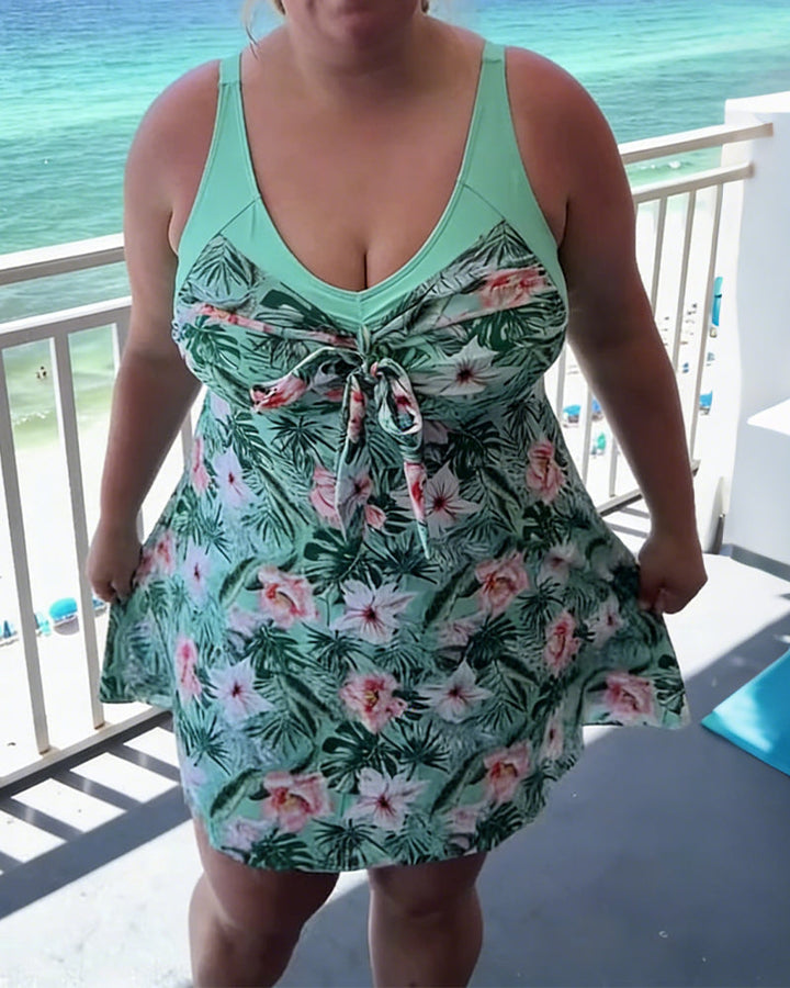 Casual Printed Two Piece Swimsuit