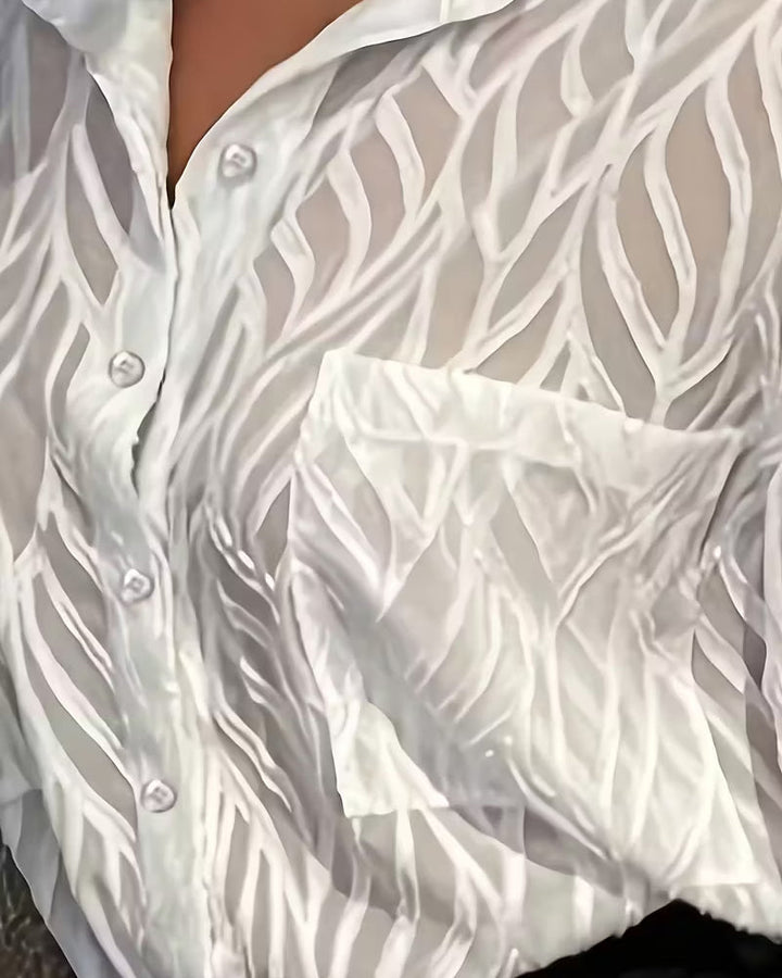 Textured Reverse Mode Blouse