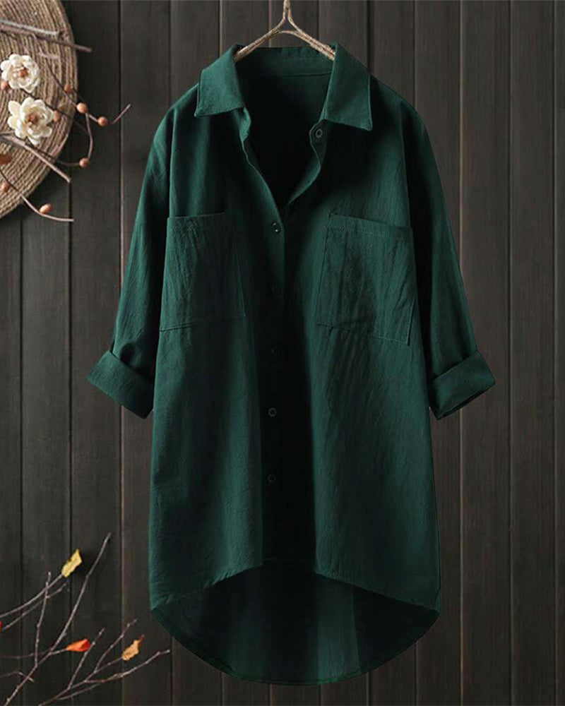 Olivia - Loose Comfy Solid Colour Blouse