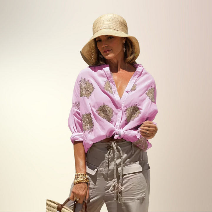 Gaby | Stylish Embroidered Shirt