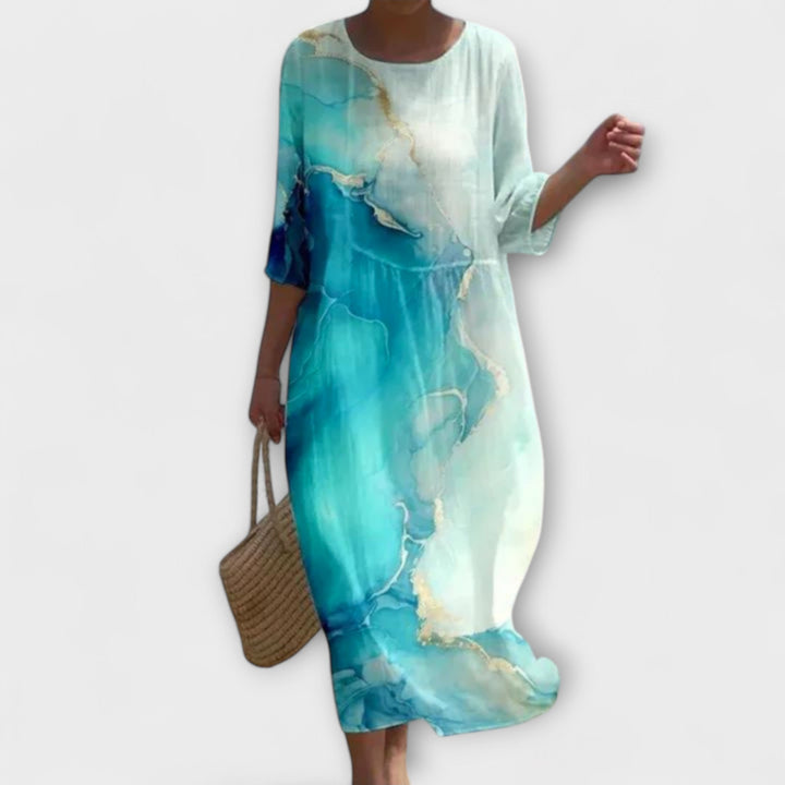 Marie | Stylish Floral Midi Dress