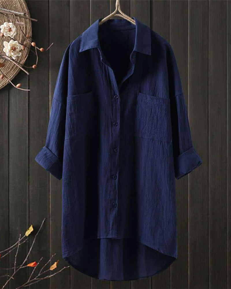 Olivia - Loose Comfy Solid Colour Blouse