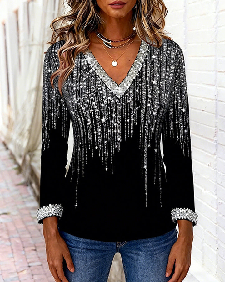 Trendy V-Neck Top