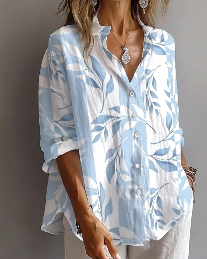 Leaf Print Shirt