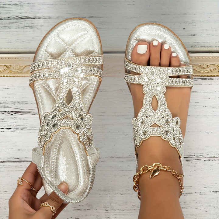 Anita | Stylish Summer Crystal Sandals