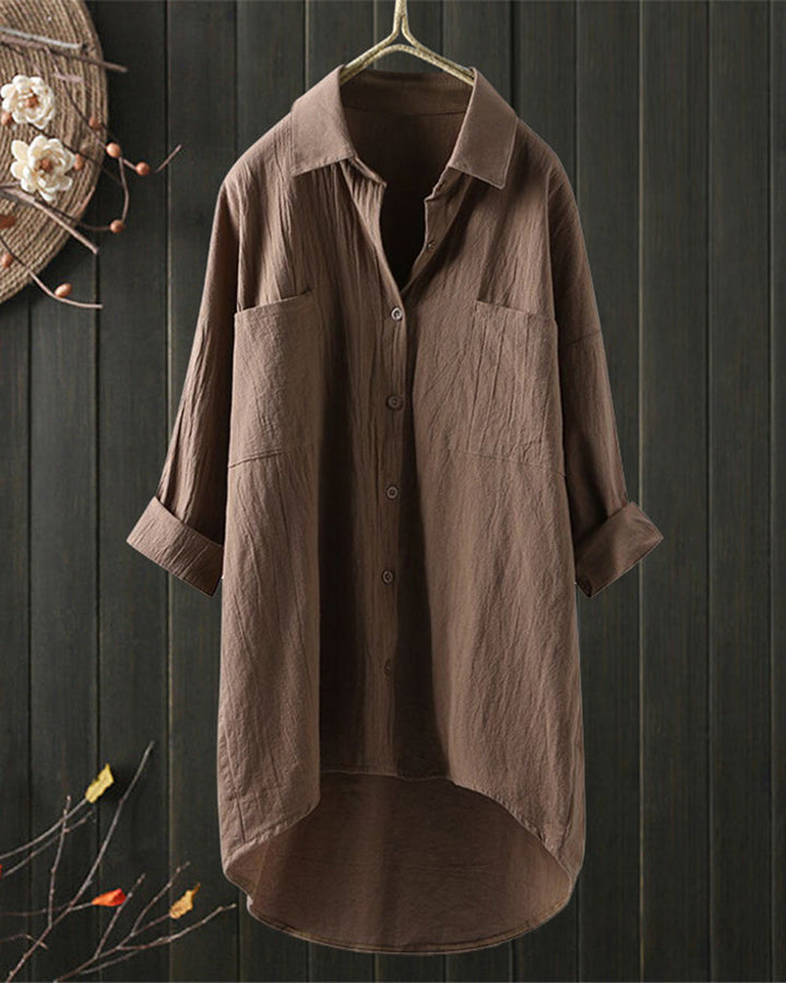Olivia - Loose Comfy Solid Colour Blouse