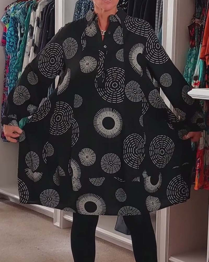 Sheryl | Geometric Wrap Dress