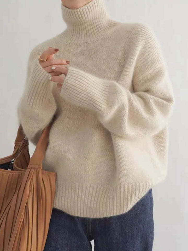 ORLYNITHRA – HIGH NECK CASHMERE SWEATER