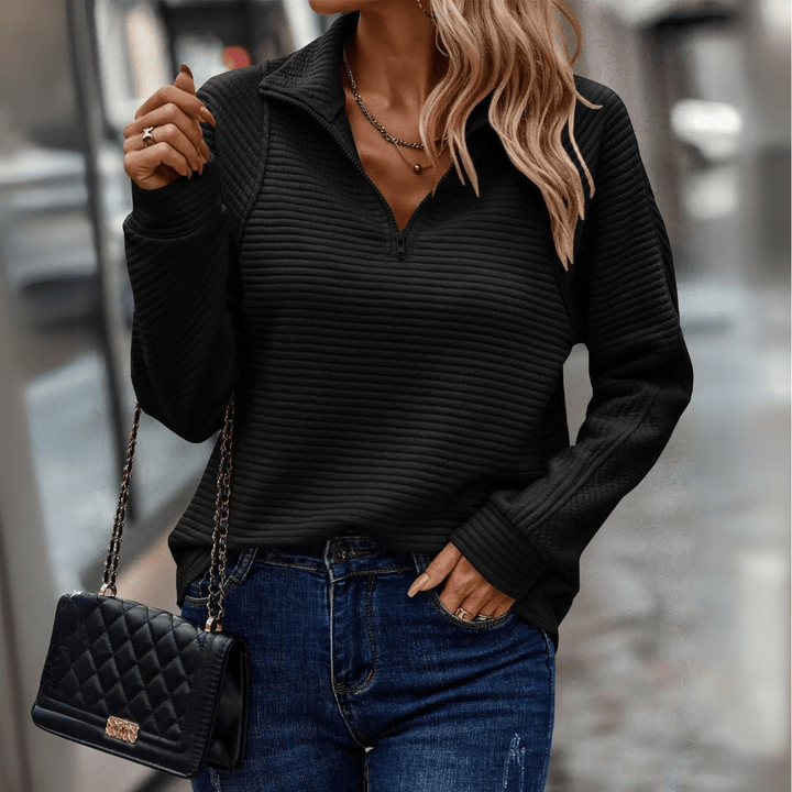 Jessica - Chic Half-Zip Pullover