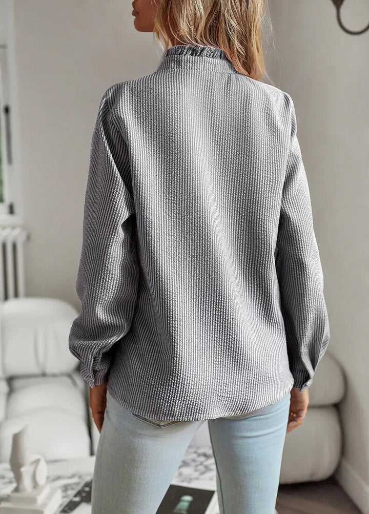 Alice | Ruffled Buttoned Blouse