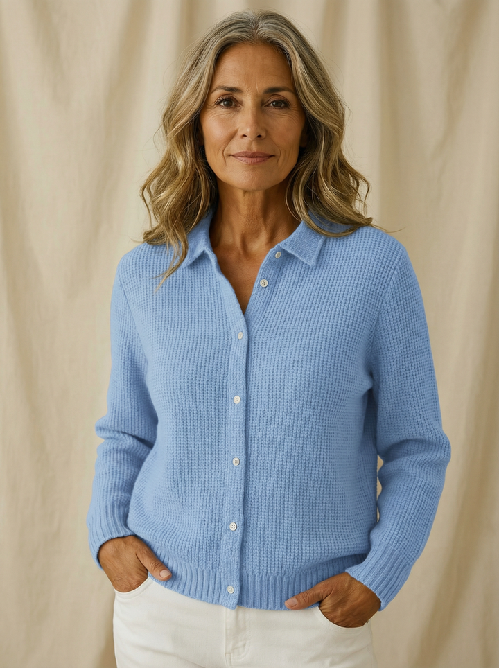Nofar | Classic Knit Cardigan with Buttons