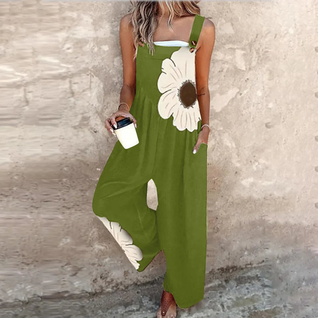 ELLIRA – SLEEVELESS JUMPSUIT WITH TAPERED LEGS & TIE WAIST