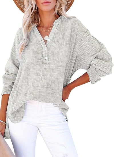 FENELLA – CHIC V-NECK SHIRT WITH TAILORED ELEGANCE