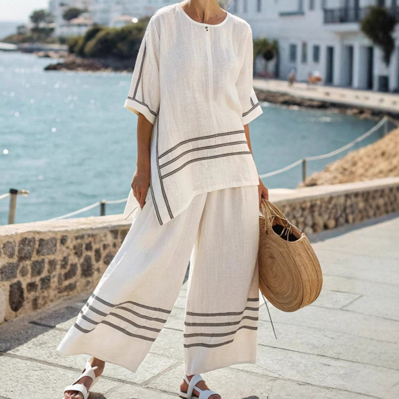 EVALINA – TIMELESS STRIPE SET
