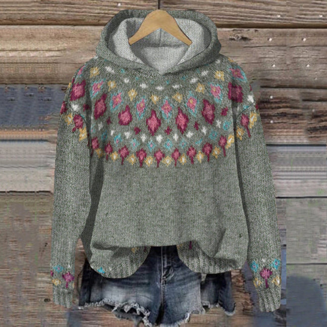Karine - Ethnic Retro Hoodie