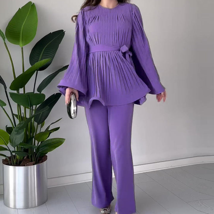 LUMINA – PLEATED TWO-PIECE SET