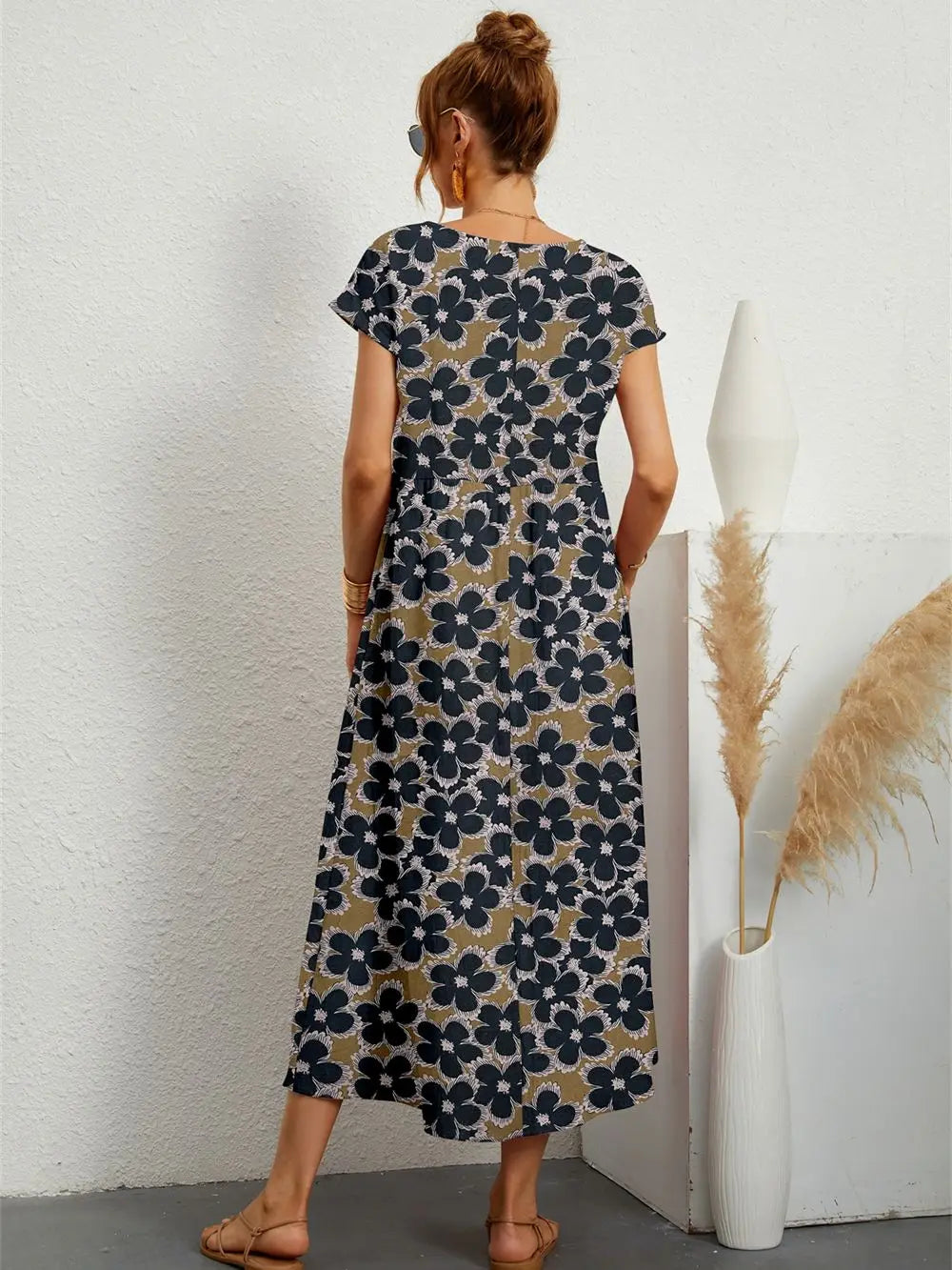 Emily | Bloom Waist Midi Dress