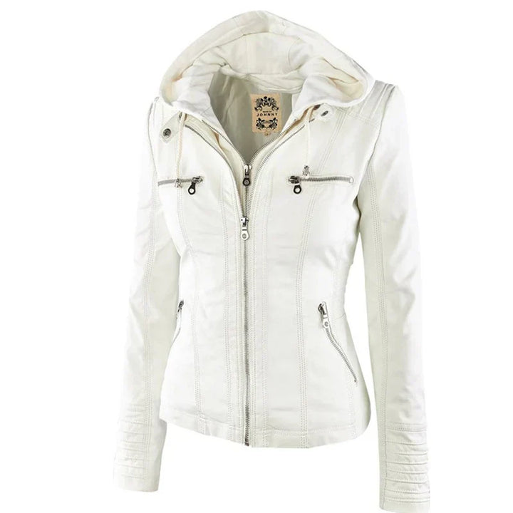 ENYA – WATERPROOF FAUX LEATHER JACKET