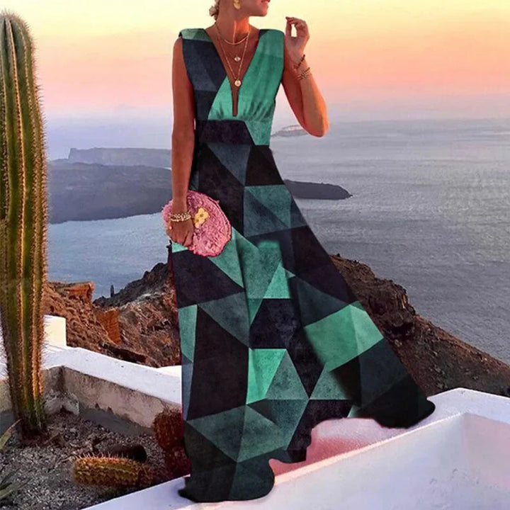 ISLA – FRENCH CHIC FLORAL SLEEVELESS DRESS