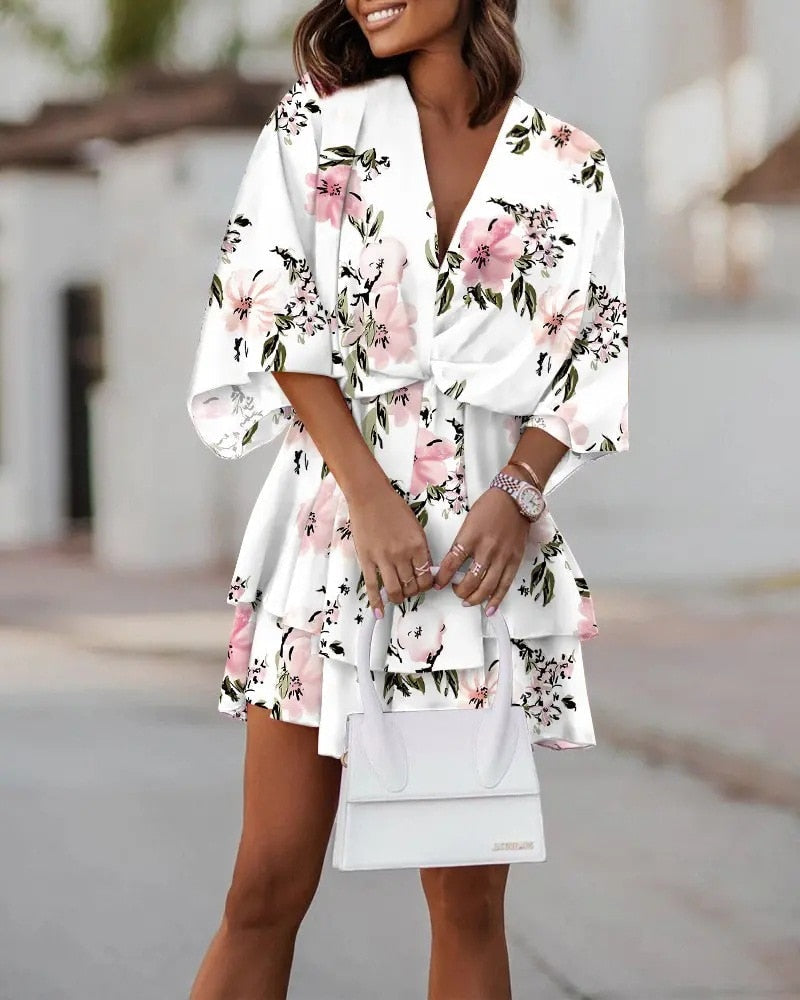 Carmen | Vibrant Colorful Ruffle Dress