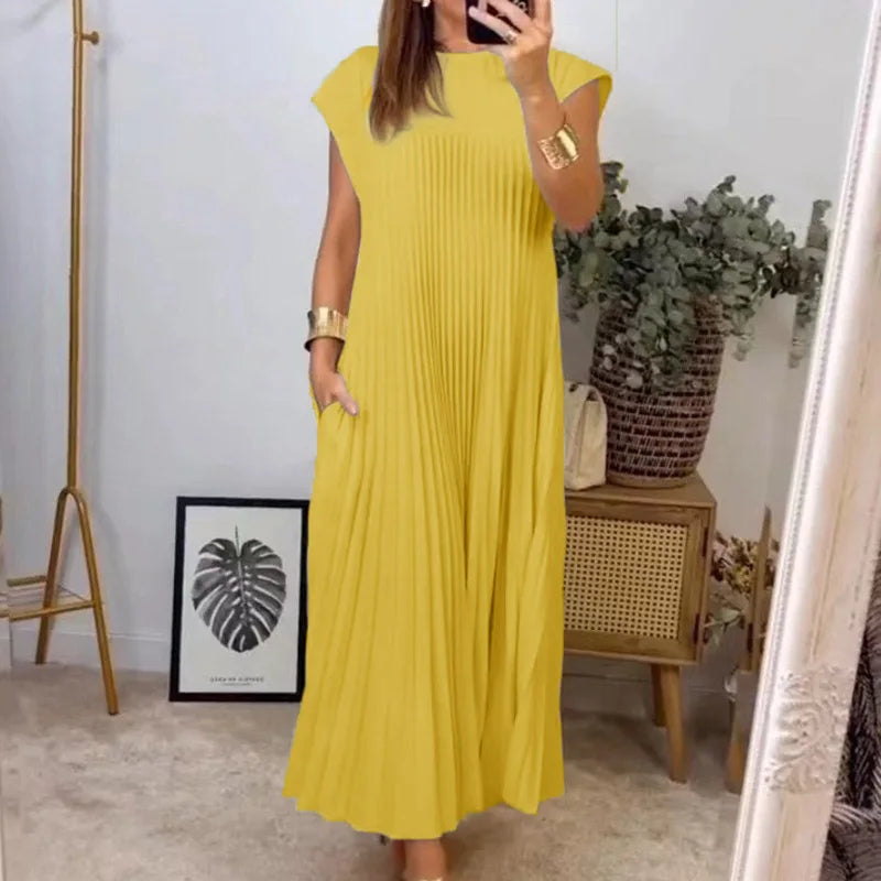 Tamara | Elegant Pleated Maxi Dress