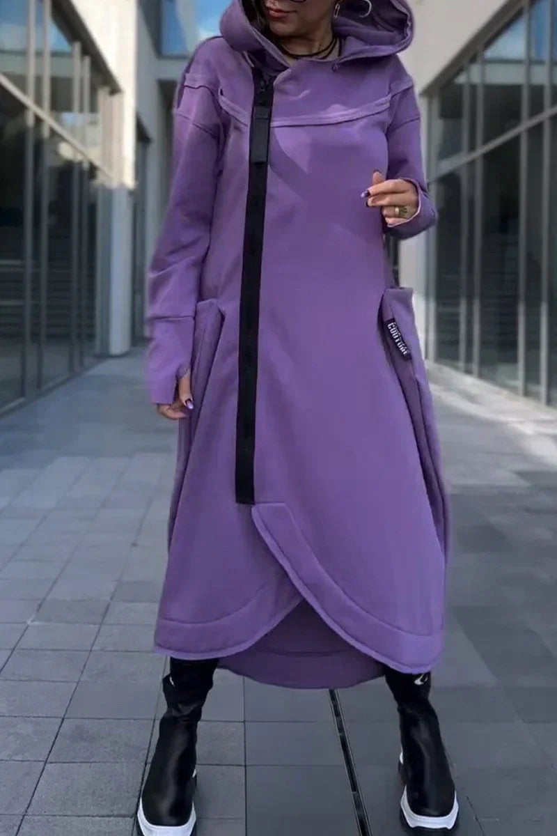 SERENYTHEA – LONG ZIP-UP HOODIE