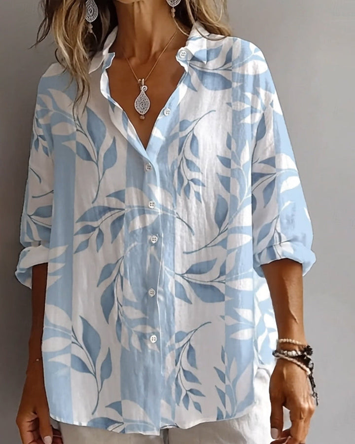 Leaf Print Shirt
