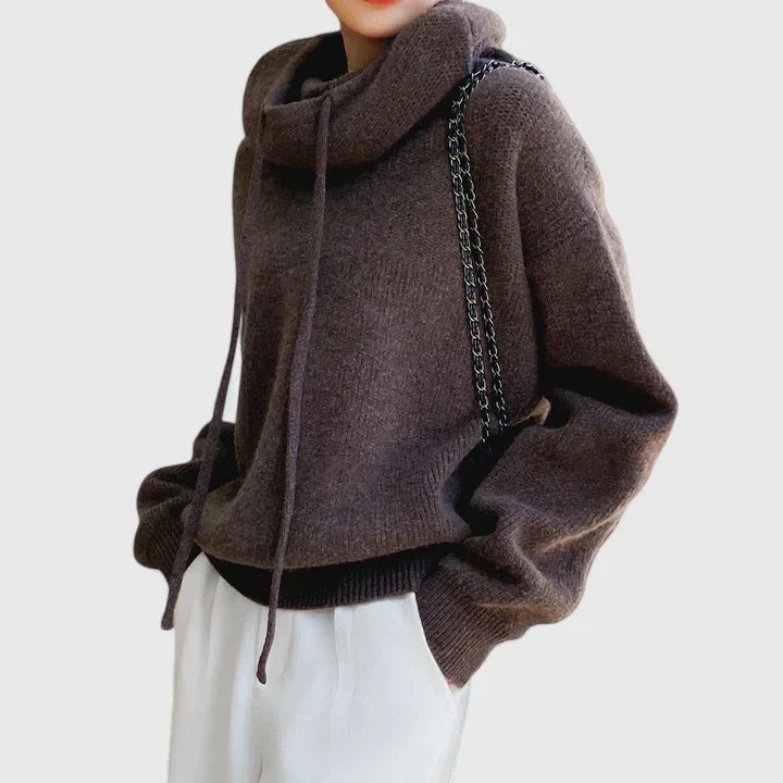 Marie - Cozy Knit Hoodie