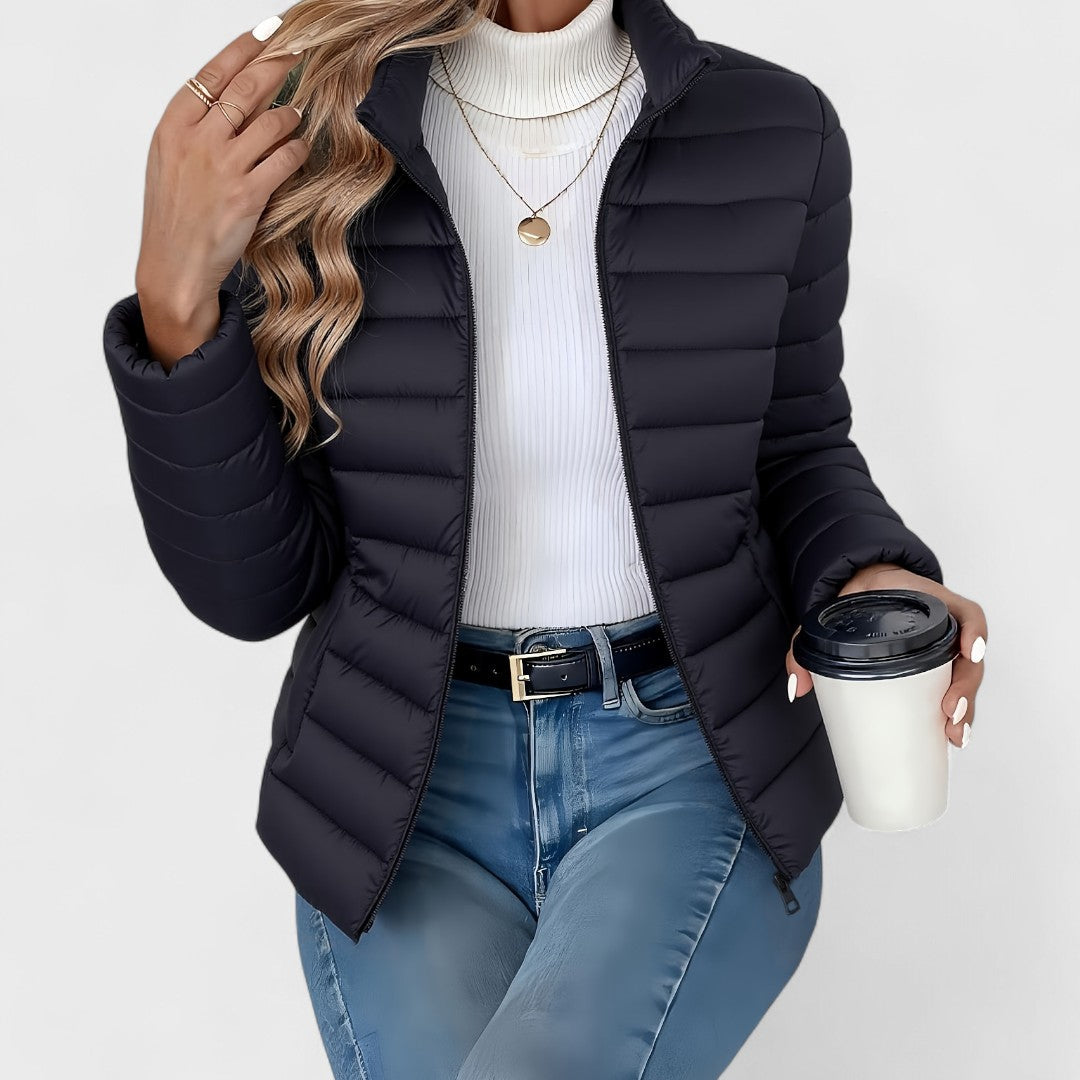 MYRALITH – ELEGANT LONG JACKET WITH COLLAR