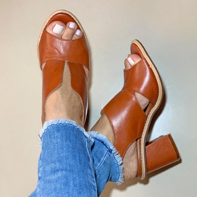 Nicole | Stylish Summer Mid-Heel Sandals