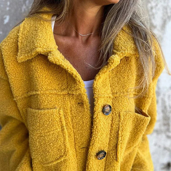 Zoe - Stylish Short Wool Jacket with Lapels